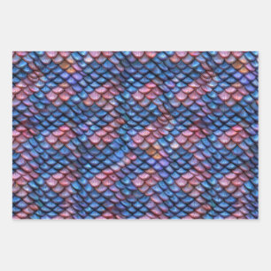 Feuille De Papier Cadeau Échelles de sirène
