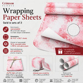 Feuille De Papier Cadeau Échos Cramoisis