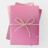 Feuille De Papier Cadeau Éclat rose (En situation)