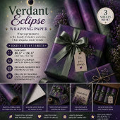 Feuille De Papier Cadeau Éclipse Verdoyante