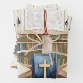 Feuille De Papier Cadeau Écriture et harmonie croisée (En situation)