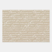 Feuille De Papier Cadeau Écriture manuscrite Cursive Auteur livre Lover Swe (Devant 3)