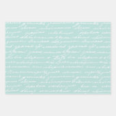 Feuille De Papier Cadeau Écriture manuscrite Cursive Auteur livre Lover Swe (Devant 2)