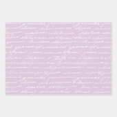 Feuille De Papier Cadeau Écriture manuscrite Cursive Auteur livre Lover Swe (Devant)