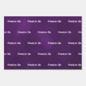 Feuille De Papier Cadeau Écriture rose pourpre des amis (Devant)