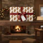 Feuille De Papier Cadeau Écureuil