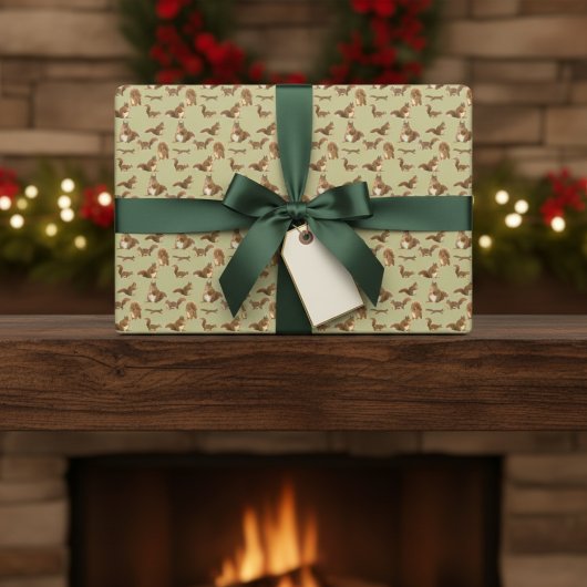 Feuille De Papier Cadeau Écureuil