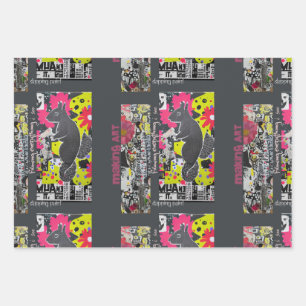 Feuille De Papier Cadeau Écureuil d'art