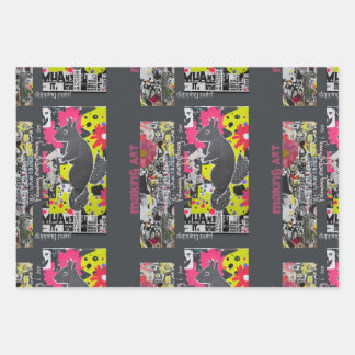 Feuille De Papier Cadeau Écureuil d'art