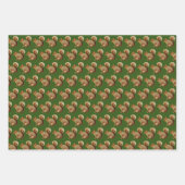 Feuille De Papier Cadeau Écureuil de vibes de bois (Devant 2)