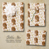 Feuille De Papier Cadeau Écureuil étoilé