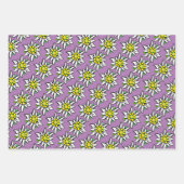 Feuille De Papier Cadeau Edelweiss pur  (Devant)