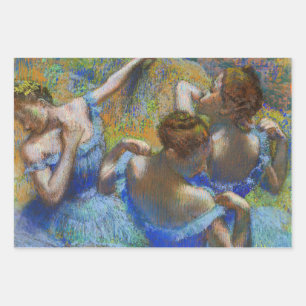 Feuille De Papier Cadeau Edgar Degas - Danseurs Bleus