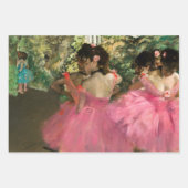 Feuille De Papier Cadeau Edgar Degas - Danseurs en rose (Devant)