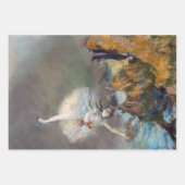 Feuille De Papier Cadeau Edgar Degas - L'Étoile / Danseur sur scène (Devant)