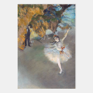 Feuille De Papier Cadeau Edgar Degas - L'Étoile / Danseur sur scène