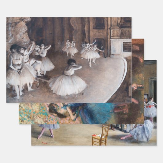 Feuille De Papier Cadeau Edgar Degas - Sélection de chefs-d'oeuvre (Lot)