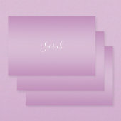 Feuille De Papier Cadeau Editable Soft Mauve Ombre & White Text Script