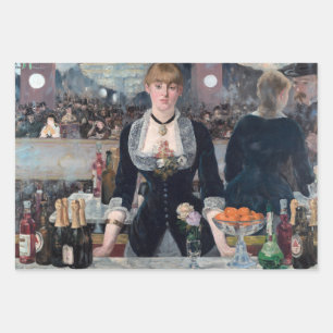 Feuille De Papier Cadeau Edouard Manet - Un bar aux Folies-Bergere