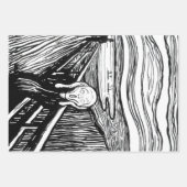 Feuille De Papier Cadeau Edvard Munch - La lithographie de cri (Devant)