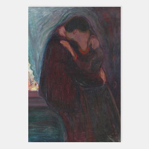 Feuille De Papier Cadeau Edvard Munch - Le baiser