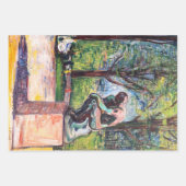 Feuille De Papier Cadeau Edvard Munch - Le penseur de Rodin (Devant)
