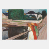 Feuille De Papier Cadeau Edvard Munch - Les filles sur le pont (Devant 3)
