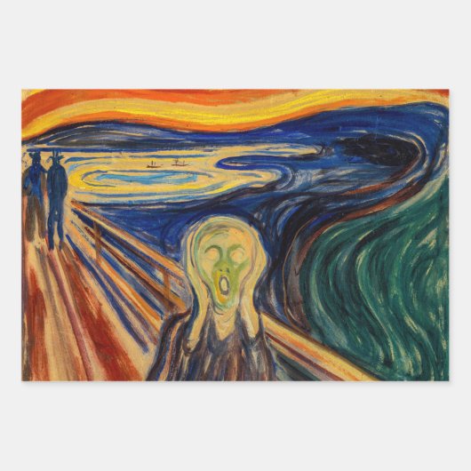 Feuille De Papier Cadeau Edvard Munch - Sélection de chefs-d'oeuvre (Devant)