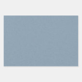 Feuille De Papier Cadeau Effet bleu cambray simple (Devant)