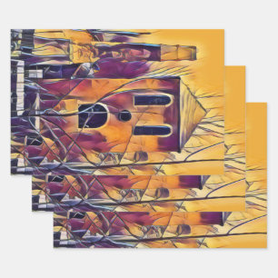 FEUILLE DE PAPIER CADEAU EFFET ÉFFRAYANT D'AFFIRMATION