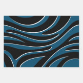Feuille De Papier Cadeau Effet Zébré, pour offrir, (Devant 3)