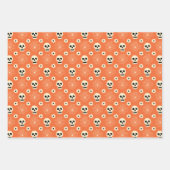 Feuille De Papier Cadeau Éffrayant Chic Halloween (Devant 2)