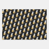 Feuille De Papier Cadeau Éffrayant fantôme d'Halloween (Devant 2)