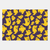 Feuille De Papier Cadeau Éffrayant Haunween Motif (Devant 2)