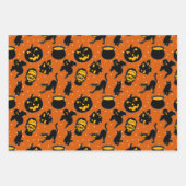 Feuille De Papier Cadeau Éffrayant Haunween Motif (Devant)