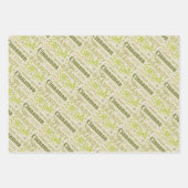Feuille De Papier Cadeau Eggnog Recette Collection - Avocado (Devant)