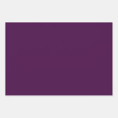 Feuille De Papier Cadeau Eggplant Purple Solid (Devant 2)