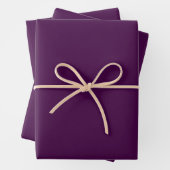 Feuille De Papier Cadeau Eggplant Purple Solid (En situation)