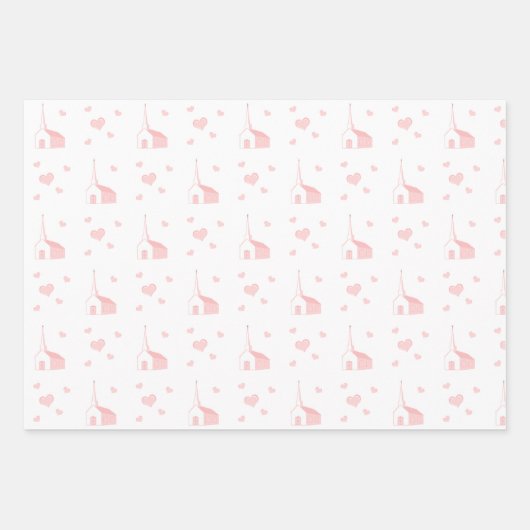 Feuille De Papier Cadeau Église de la fête communale (Devant)