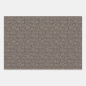 Feuille De Papier Cadeau Ehpopoki Floral x 3 (Devant)