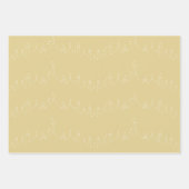 Feuille De Papier Cadeau Eid or Moubarak Masjid Design Motif (Devant 3)