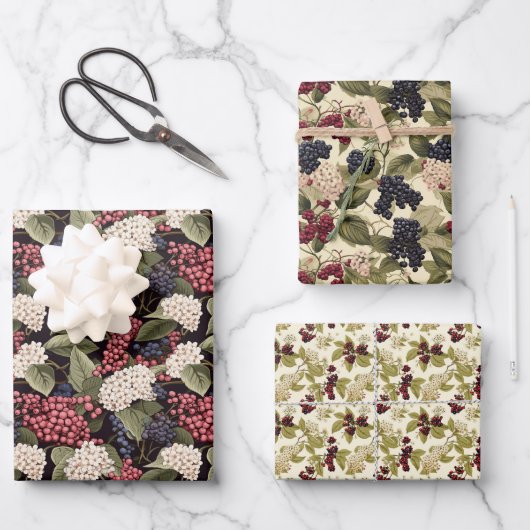 Feuille De Papier Cadeau Elderberry (Recto)