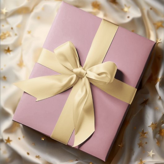 Feuille De Papier Cadeau Élégance boueuse - Rose solide