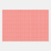 Feuille De Papier Cadeau Élégance du puzzle rouge (Devant 3)