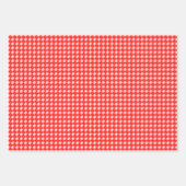 Feuille De Papier Cadeau Élégance du puzzle rouge (Devant 2)