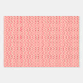 Feuille De Papier Cadeau Élégance du puzzle rouge (Devant)