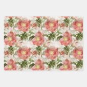 Feuille De Papier Cadeau Élégance florale (Devant)