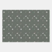 Feuille De Papier Cadeau Elégant Airy Botanical Greenery Cadeau Mariage (Devant)