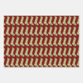 Feuille De Papier Cadeau Élégant Aquarelle Noël Stocker (Devant 3)