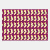 Feuille De Papier Cadeau Élégant Aquarelle Noël Stocker (Devant)